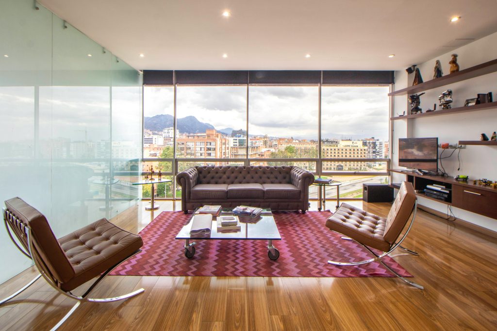 internior shot of penthouse apartment