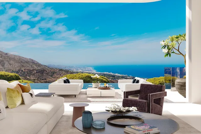 ocean view from home in benahavis spain