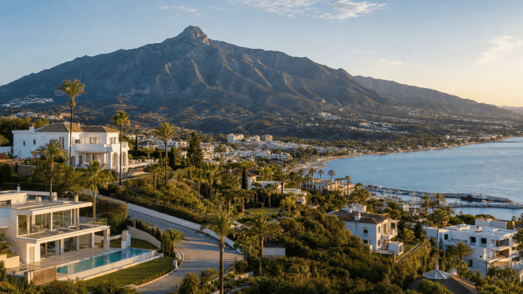 Best areas to buy property in Marbella with luxury homes, mountains and Mediterranean coastline